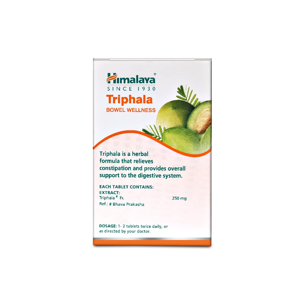 Himalaya Wellness Triphala Bowel Wellness |Relieves constipation| - 60 Tablets