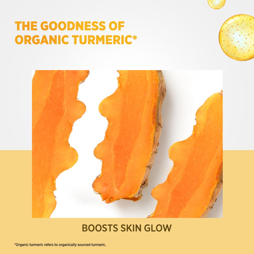 Himalaya Turmeric Serum Cream | Niacinamide + Glycolic Acid + Vitamin E | Clears dark spots for glowing skin in 1 week | 50gm