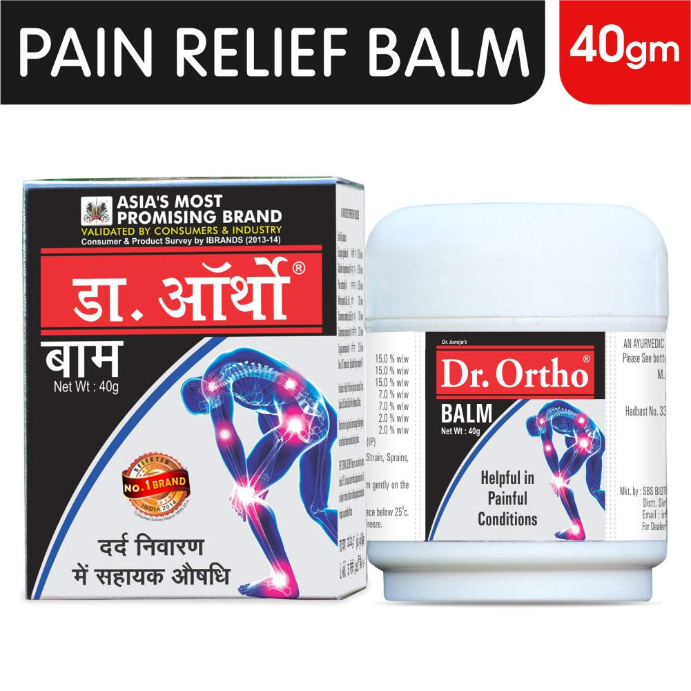 Dr Ortho Herbal Massage Balm 40gm (Pack of 2) – Ayurvedic Body Balm for Daily Comfort & Relaxation – External Use