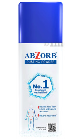Abzorb Anti-Fungal Dusting Powder – Clotrimazole 1% | Absorbs Excess Sweat, Controls Itching & Fungal Infections | Total Skin Relief | Pack of 2 (120g Each)