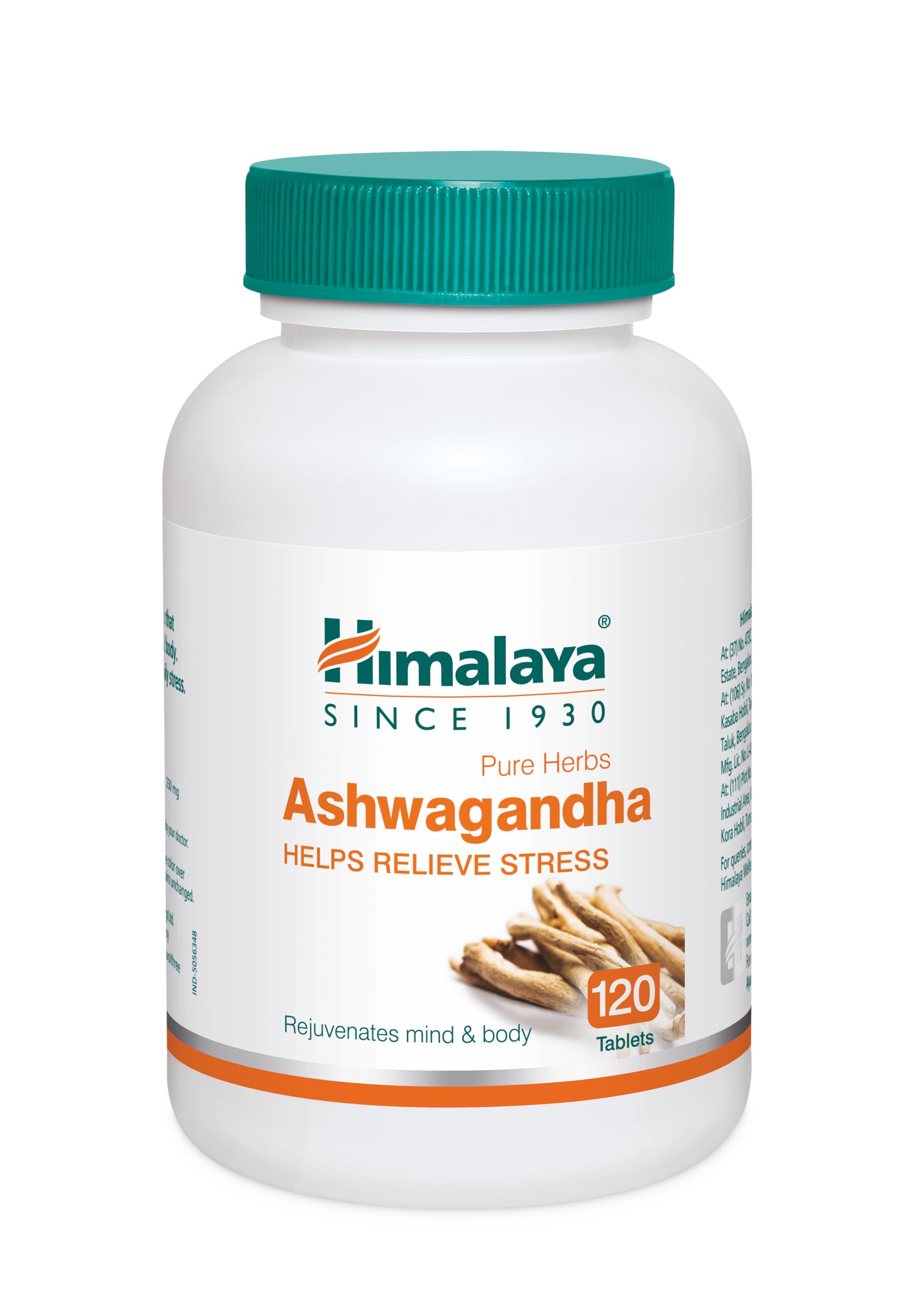 Himalaya Ashwagandha - 120 Tablets | Stress Relief | Rejuvenates Mind & Body | Improves Strength & Energy | General Wellness