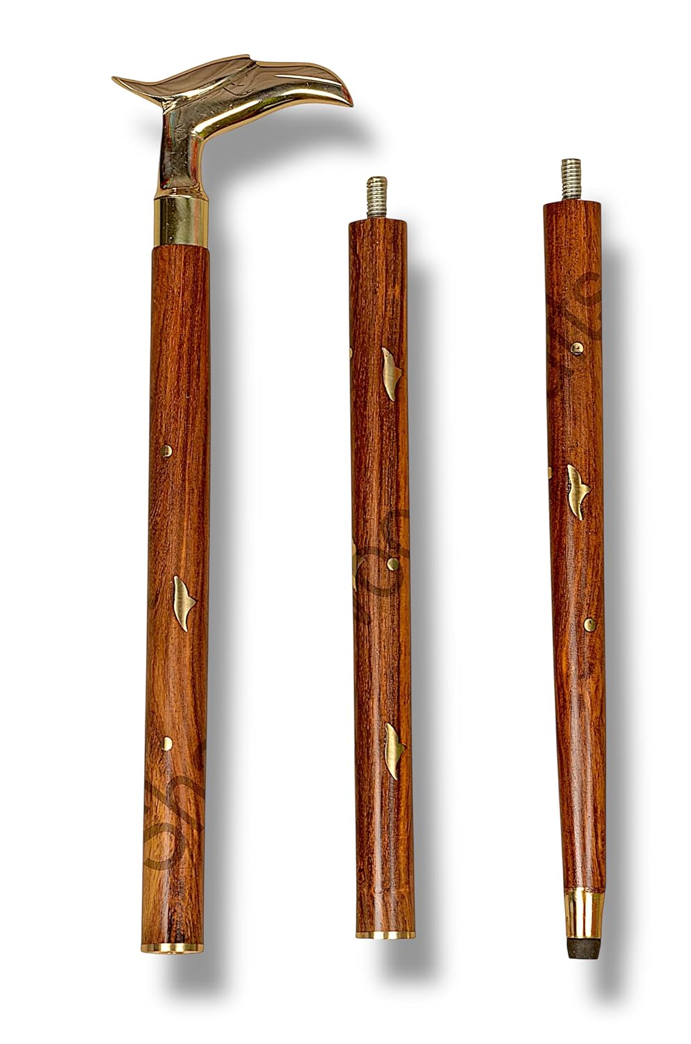 Premium Antique Wooden Walking Stick for Men,Women and Old People (Color-Brown), (Length 36 INCH)