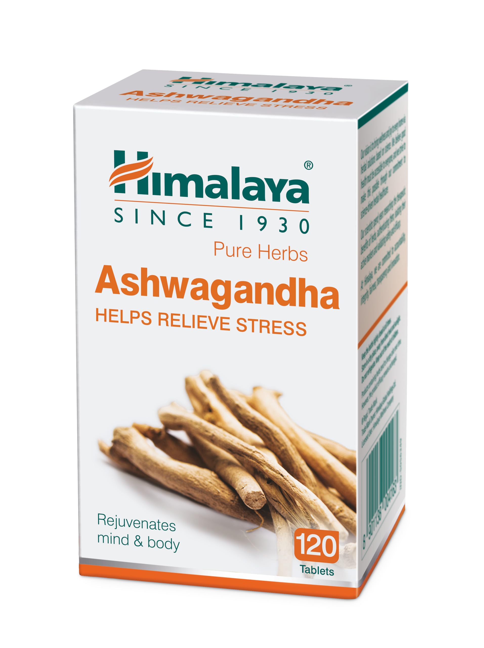 Himalaya Ashwagandha - 120 Tablets | Stress Relief | Rejuvenates Mind & Body | Improves Strength & Energy | General Wellness