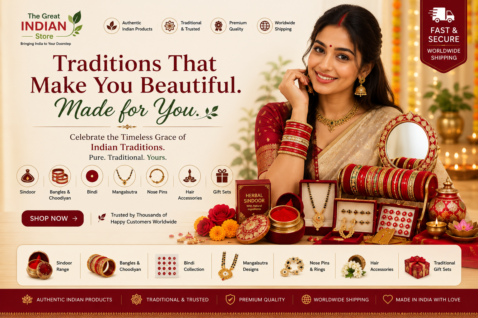 Traditional Indian Beauty & Bridal Collection