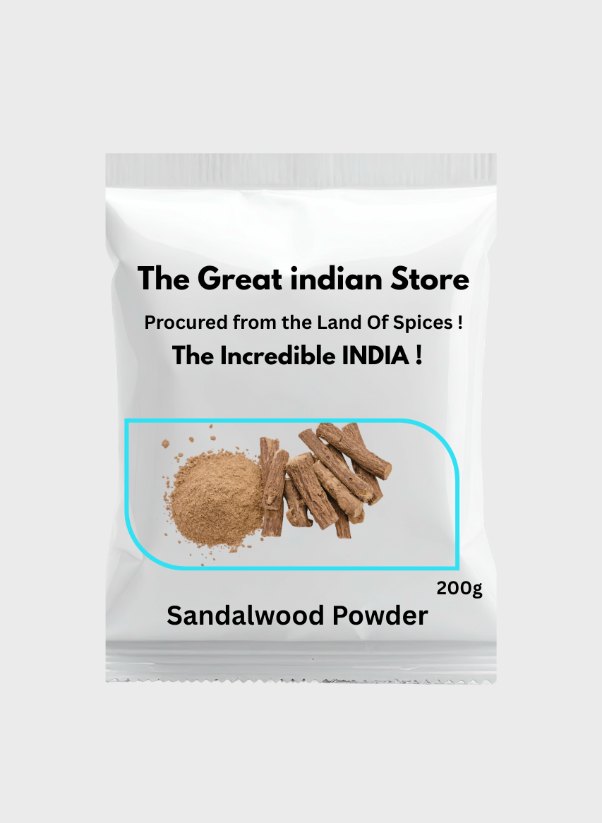 Pure Sandalwood Powder - Organic Chandan for Glowing Skin | Fast USA Shipping