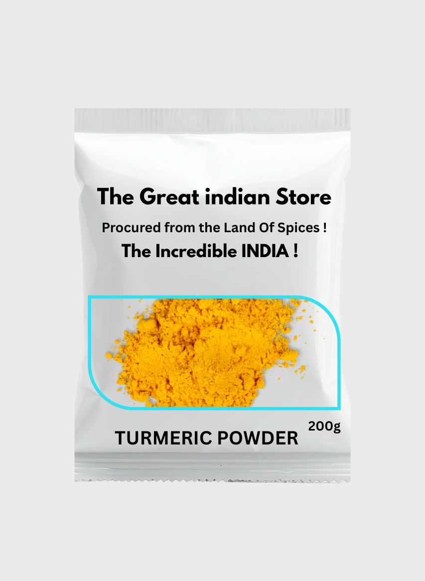 Pure Raw Haldi Powder - Organic Turmeric Root 250g | Immunity & Skin Glow from India