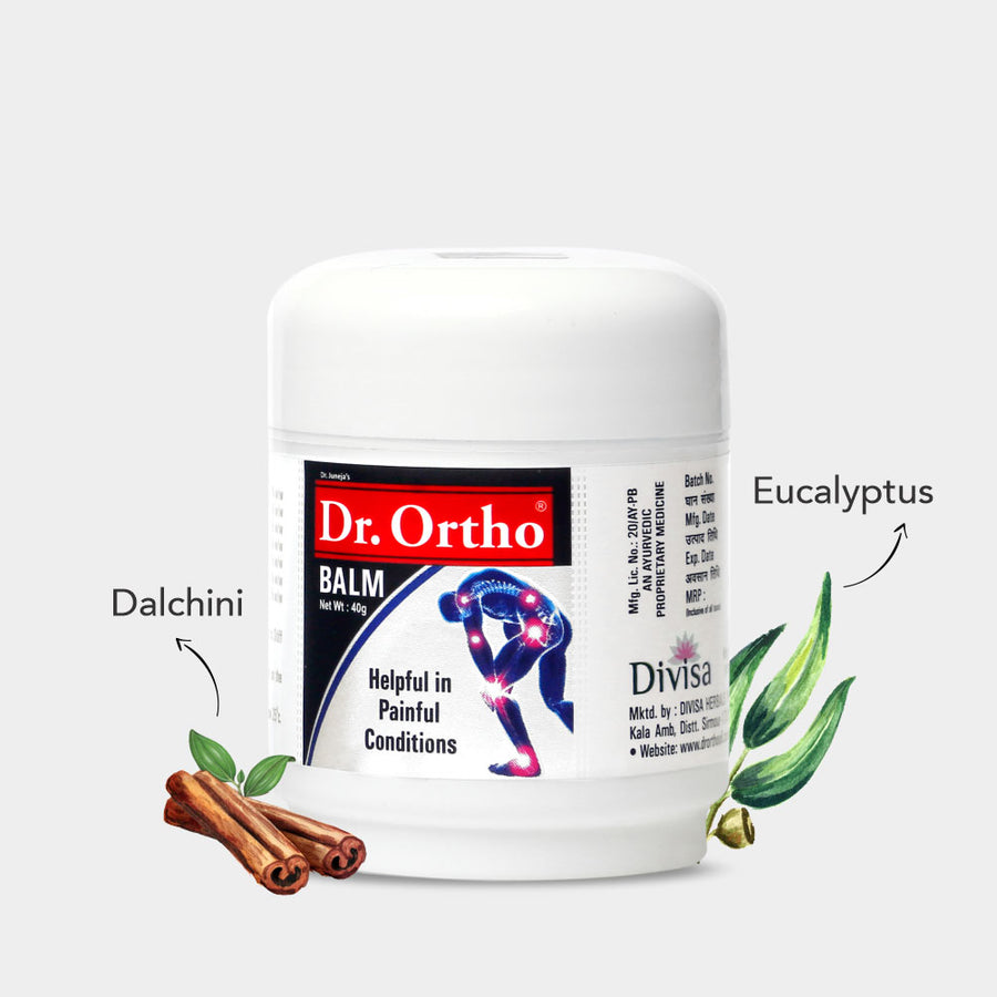 Dr Ortho Herbal Massage Balm 40gm (Pack of 2) – Ayurvedic Body Balm for Daily Comfort & Relaxation – External Use